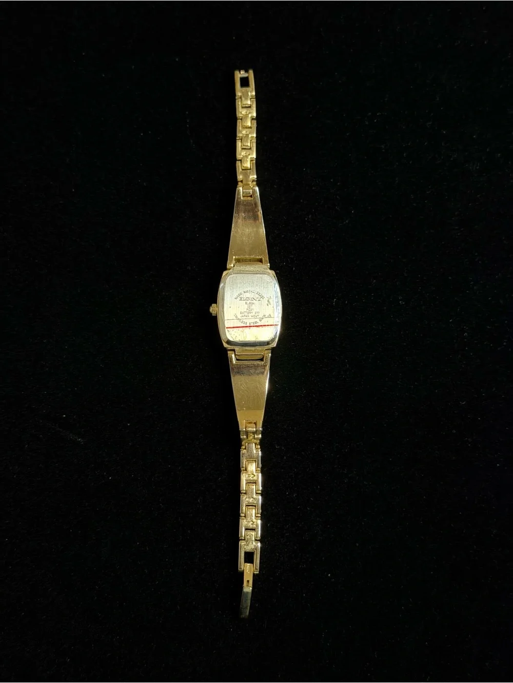 Elgin II Women's Gold-Tone Crystal Accent Bracelet Watch